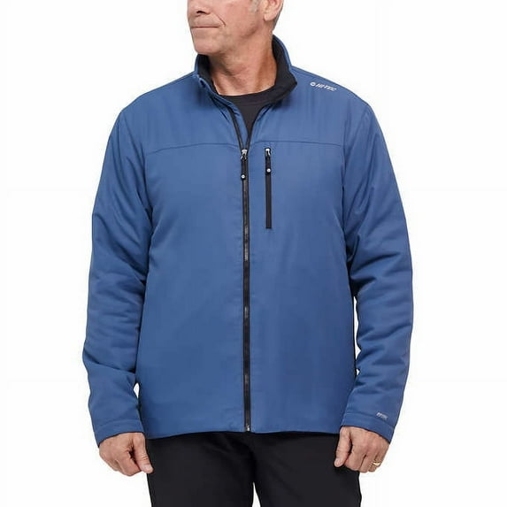 Hi-Tec Men's Full Zip Jacket (Blue, Medium)