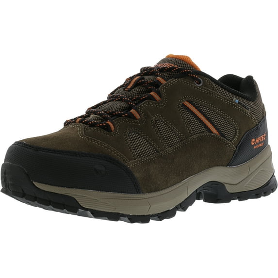 Hi-Tec Men's Ridge Low Waterproof I Brown Ankle-High Leather Hiking Shoes