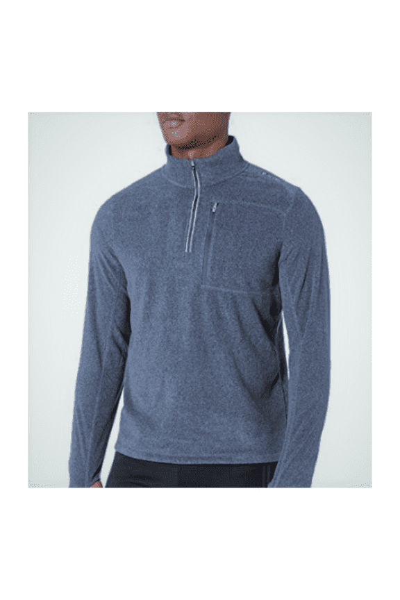 Thermo Men's Fleece 1/2 Zip Pullover Sweater,BLUE PAINT ,(Sz :XL)