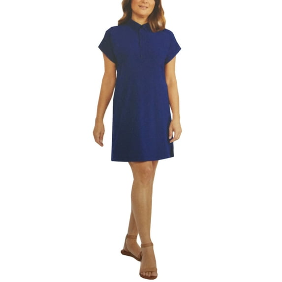 Hi-Tec Women's Short Sleeve Dress (Blue, Medium)