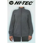 Hi-Tec Womens Super Cozy Full Zip Tech Fleece Gray Size Medium
