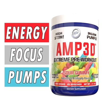Hi-Tech Pharmaceuticals AMP3D Fruit Punch 25 Servings 395 Grams