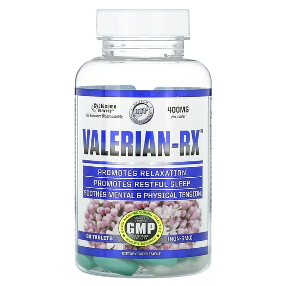 Hi Tech Pharmaceuticals Valerian-RX, 400 mg, 90 Tablets