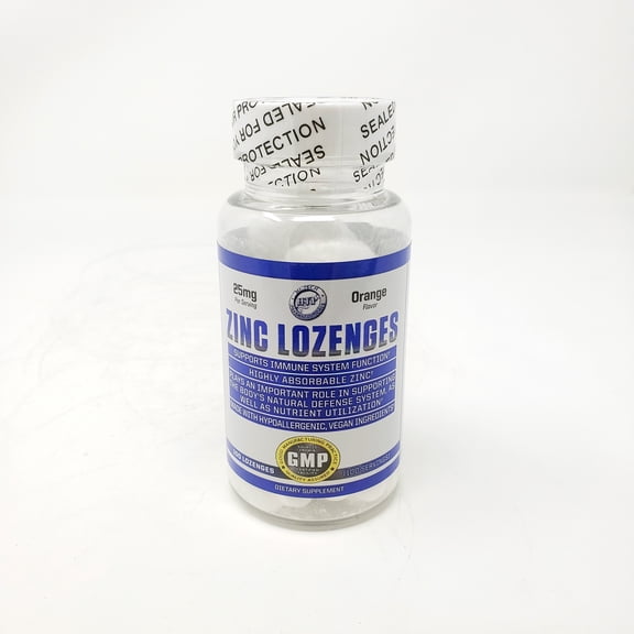 Hi-Tech Zinc Lozenges 25mg Orange Flavor Chewable Boost Immunity