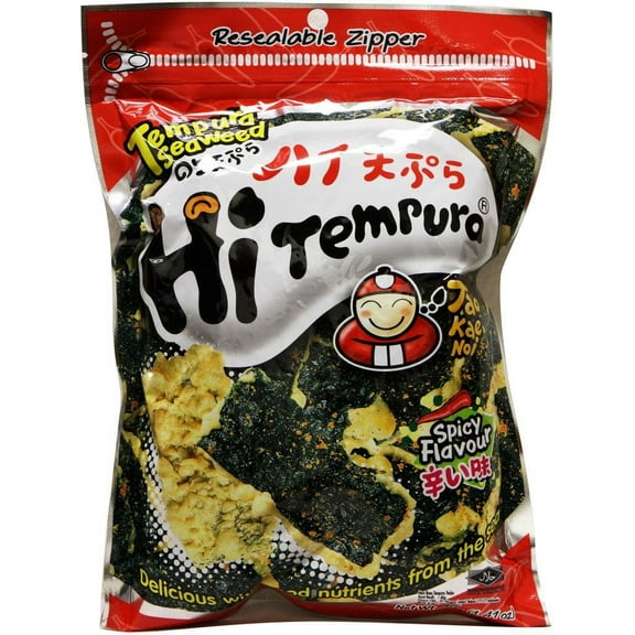 Hi Tempura (Tempura Seaweed Spicy Flavor) - 1.41oz (Pack of 6)