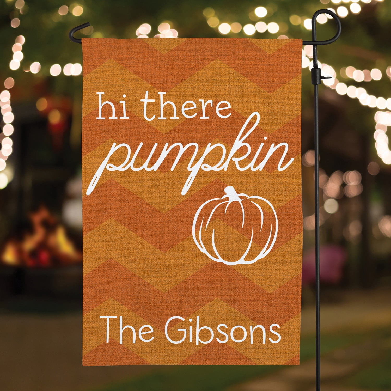 Hi There Pumpkin Personalized Garden Flag