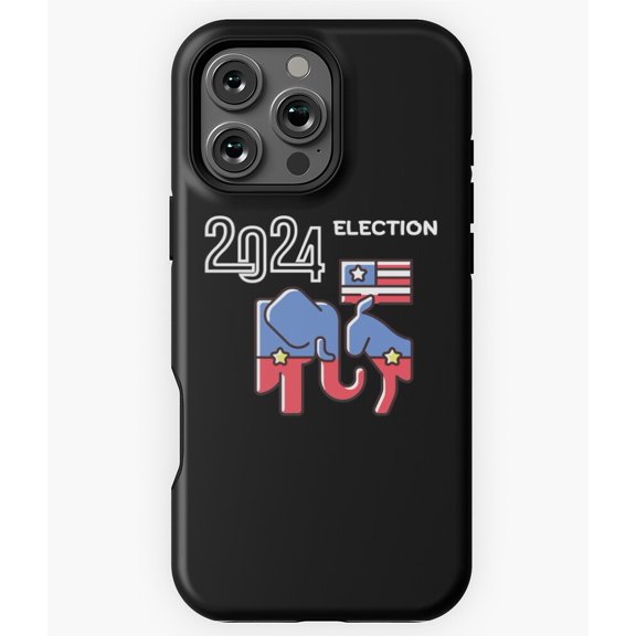Hi USA Election Style D Patriotic Phone Case for iPhone 16 15 14 13 12 11 Pro Max