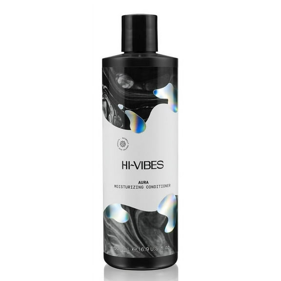 Hi-Vibes Vegan Aura Moisturizing Conditioner. Naturally Crafted Hair Product for Damaged Dry Hair. Moisturizing and Hydrating Conditioner for Color Treated hair, Paraben Free Conditioner (16.9 Fl Oz)