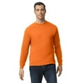 thumbnail image 1 of Hi-Vis Adult Long Sleeve T-Shirt, Gildan Safety Orange Workwear 50/50 cotton/polyester Tee 5.3oz, S, 1 of 5