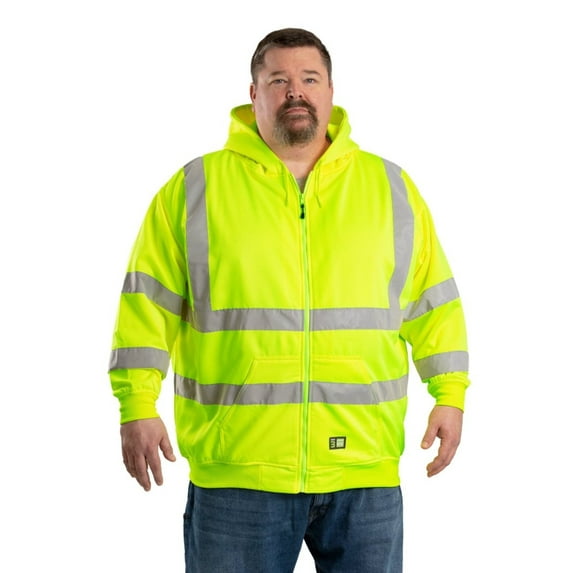 Hi Vis Class 3 Thermal-Lined Hooded Sweatshirt