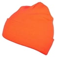 thumbnail image 1 of Hi-Vis High Visibility Safety Caps Hats Bandanas Doo Rags Beanies Hunting (Safety Orange Beanie Skull Cap), 1 of 1