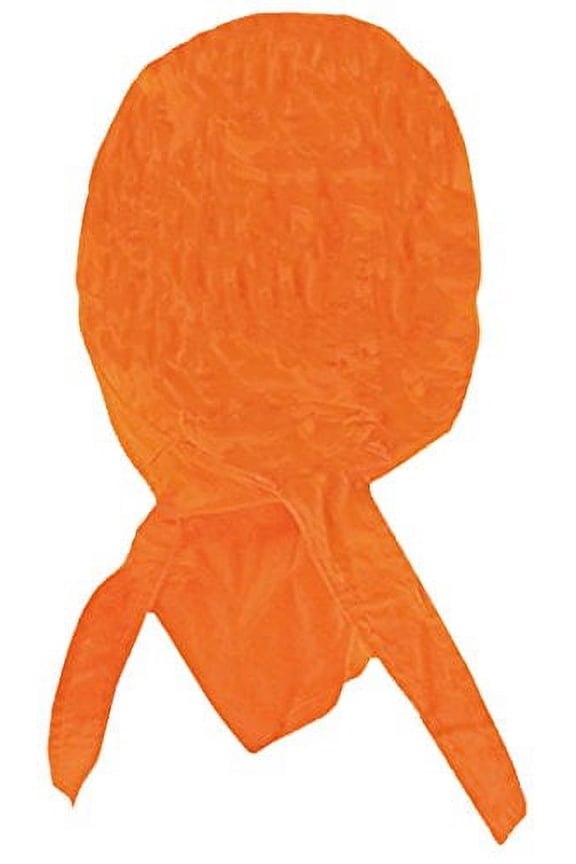 Hi-Vis High Visibility Safety Caps Hats Bandanas Doo Rags Beanies Hunting (Safety Orange Cotton Doo Rag)