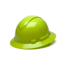 Hi Vis Lime-Ridgeline Full Brim 4 Pt Ratchet Suspension
