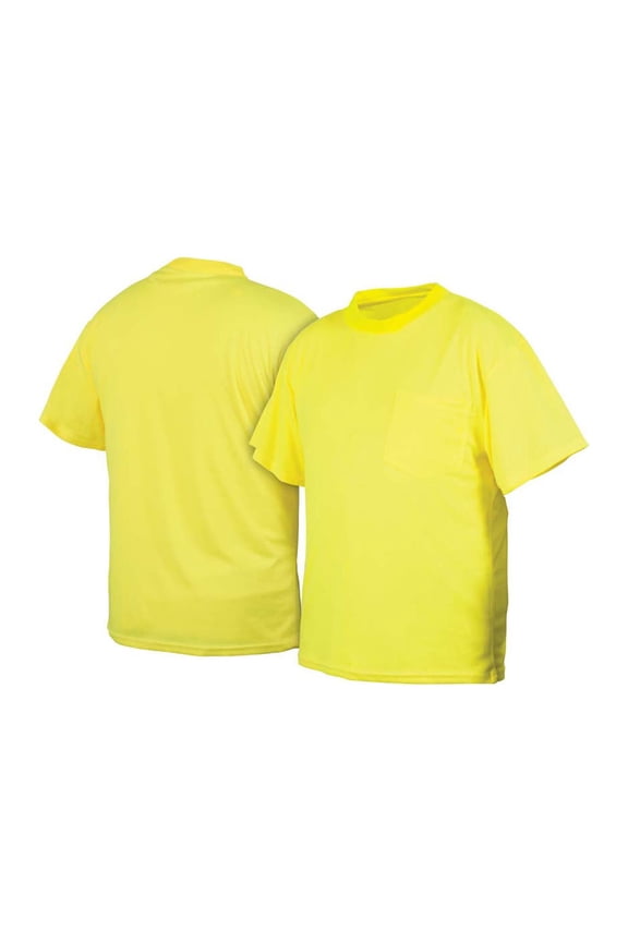 Hi-Vis Lime T-Shirt No Reflective Tape-Size 3X Large