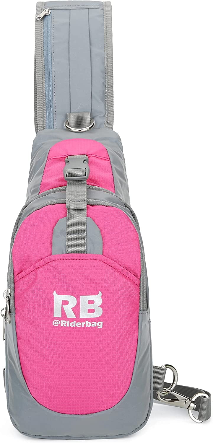 Hi Vis Pink Reflective Crossbody Bag Sling bag. Multipurpose
