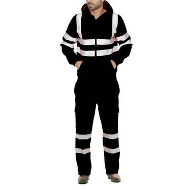Hi-Vis Reflective Safety Rain Jacket and Pants for Men Women Waterproof Worker Jacket & Pants Thin Fleece Work HV Rain Suit