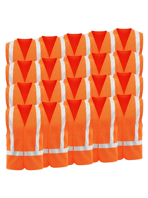 Hi Vis Reflective Safety Vest for Men Women - Breathable Mesh Work Vest ANSI/ISEA Compliant High Visibility Construction Vest