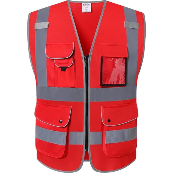 Hi-Vis Safety Vest High Visibility Reflecitive Mesh Safety Vests
