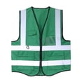 thumbnail image 1 of Hi-Vis Safety Vest With Zipper Reflective for Jacket Security Waistcoat 5 Pocket, 1 of 21