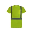 thumbnail image 1 of Hi Vis T-Shirt - Safety Shirt, ASNI Class 3 Reflective Safety Short Sleeve T-Shirt-6670-Yell-5XL, 1 of 8