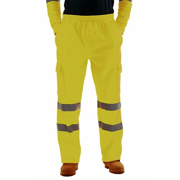 Hi Vis Trousers High Visibility Bottoms Workwear reflective Tape Safety Pants