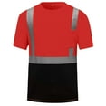 thumbnail image 1 of Hi Visibility Shirts for Men, Safety Shirts with Reflective Strips Hi Vis Construction Work Shirt with Pocket, 1 of 6
