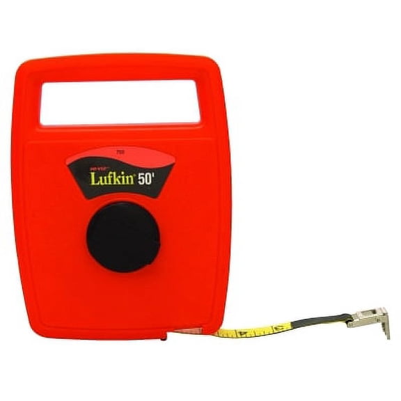 Hi-Viz Linear Measuring Tape, 1/2 in x 100 ft, SAE, Single Sided, Orange | Bundle of 2 Each