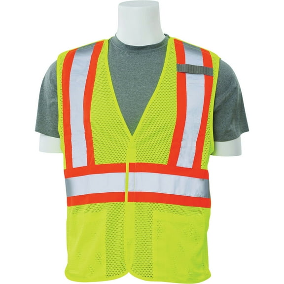 Hi-Viz Mesh Break-Away Safety Vest S322 Type R, Class 2 - Large