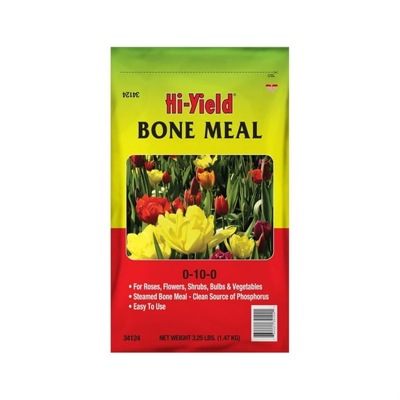 Hi-Yield 0-10-0 Bone Meal Granules for Roses, Flowers, Shrubs, Bulbs & Vegetables, 3.25lb