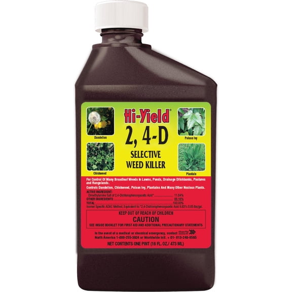 Fertilome Hi-Yield 2, 4-D Selective Weed Killer - Pack of 6