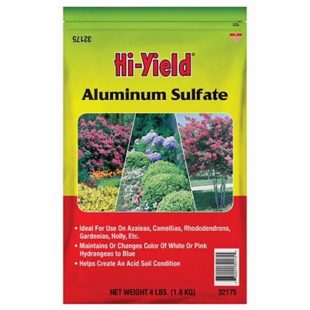 HiYield 32175 Aluminum Sulfate, 4 lbs for Plants, Granular for