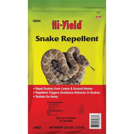 Hi-Yield Snake Repellent - Outdoor Solid Repellent for Snakes - 4 lbs — Residential Use, Standard Application
