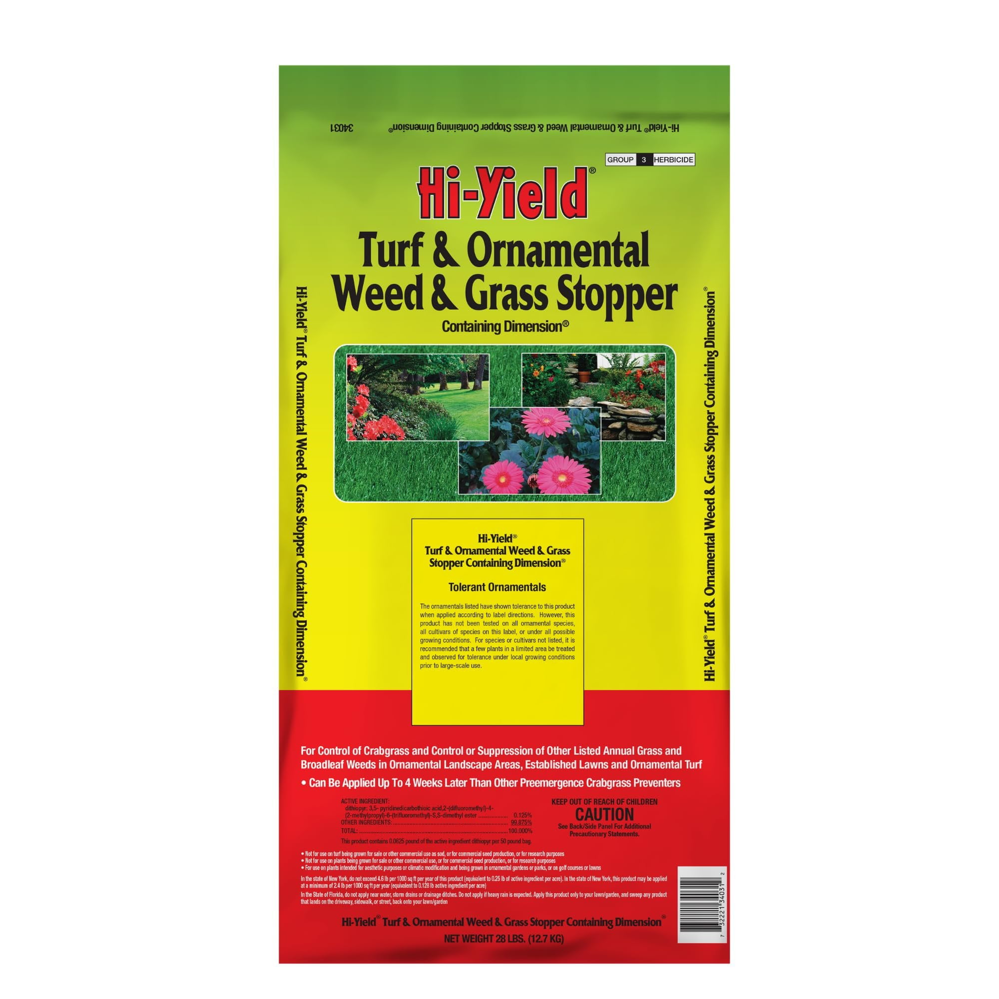 Hi-Yield Turf & Ornamental Weed & Grass Stopper Granules - Weed Killer - 28 lbs