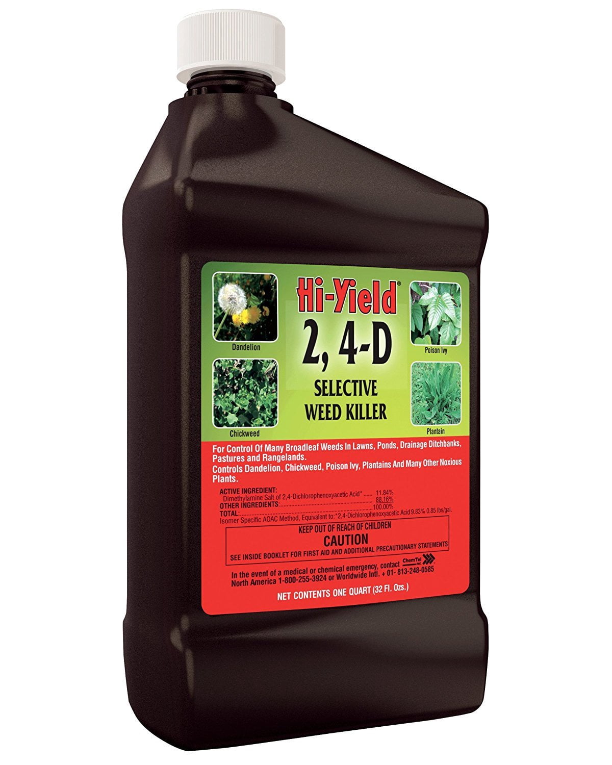 Hi-Yield FH21415 F001005040PC 32Oz 2 4-D Weed Killer, 32 oz
