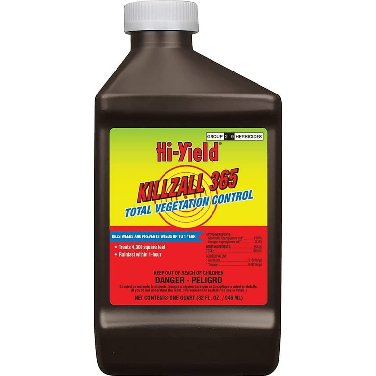 Hi-Yield Killzall 365 Herbicide Liquid Weed Killer, 32 Oz