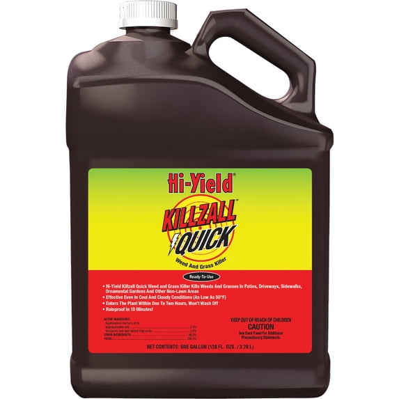 Hi-Yield Killzall Quick Weed & Grass Killer - Pack of 6