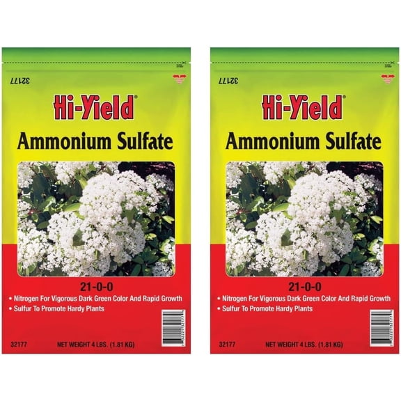 Hi-Yield Synthetic Fertilizer, 4 lbs with Sulfate Fast Release (2 Pack)
