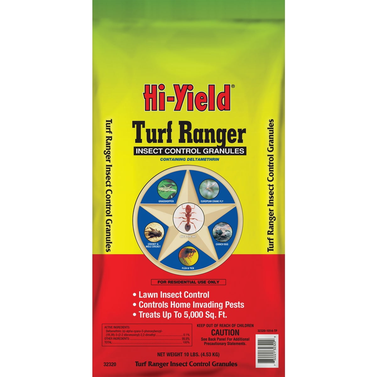 Voluntary Purchasing Groups Turf Ranger II Insect Killer Lawn Granule - Ready to Use - 10 Lb — Residential Use, Standard Application