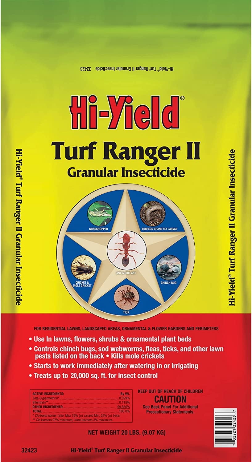 Hi-Yield Turf Ranger II, 20 lbs Granular Insect Killer for Lawns