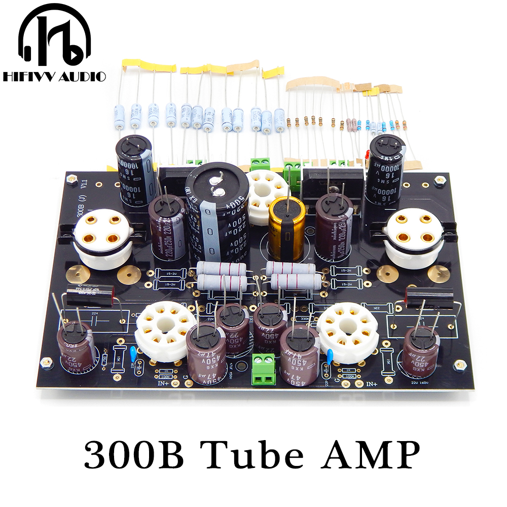 Hiend 300B+6SN7+5U4G 8W+8W Class A tube amplifier kits No tubes no