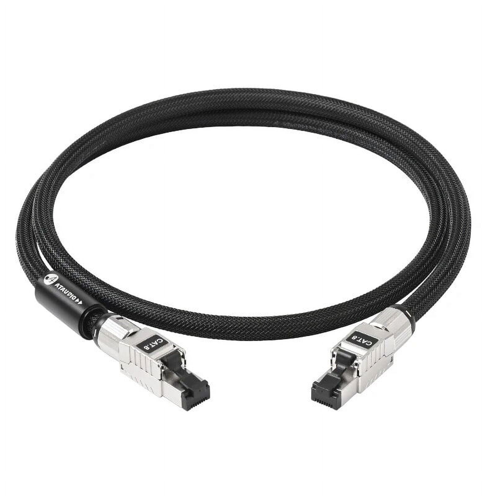 Hiend HiFi Cable for Laptop Router Computer Cat.8 Cord 40Gbps 2000MHz