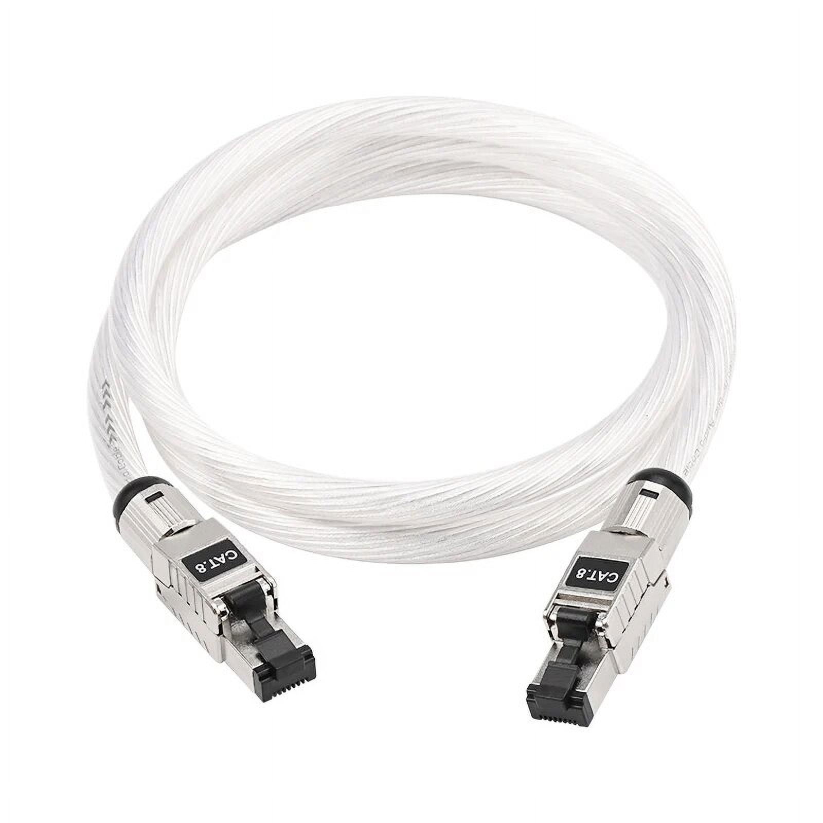 Hiend OCC Silver Plated HiFi Audio Cable Highspeed Cat.8 Network Cable for PC Router
