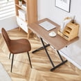 thumbnail image 1 of Hi loPres Folding Dining Table with Lift Top, 4-in-1 Multi-functional Expandable Coffee Table to Dining Table for Small Space Apartment, Walnut, 1 of 12
