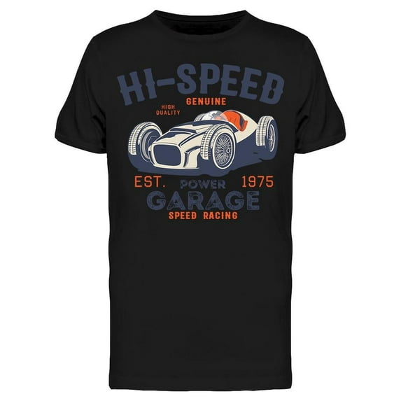 Hi-speed Garage Vintage  T-Shirt Men -Image by Shutterstock, Male Medium