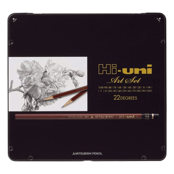 Hi-uni Graphite Pencil Set, 22-Pencils
