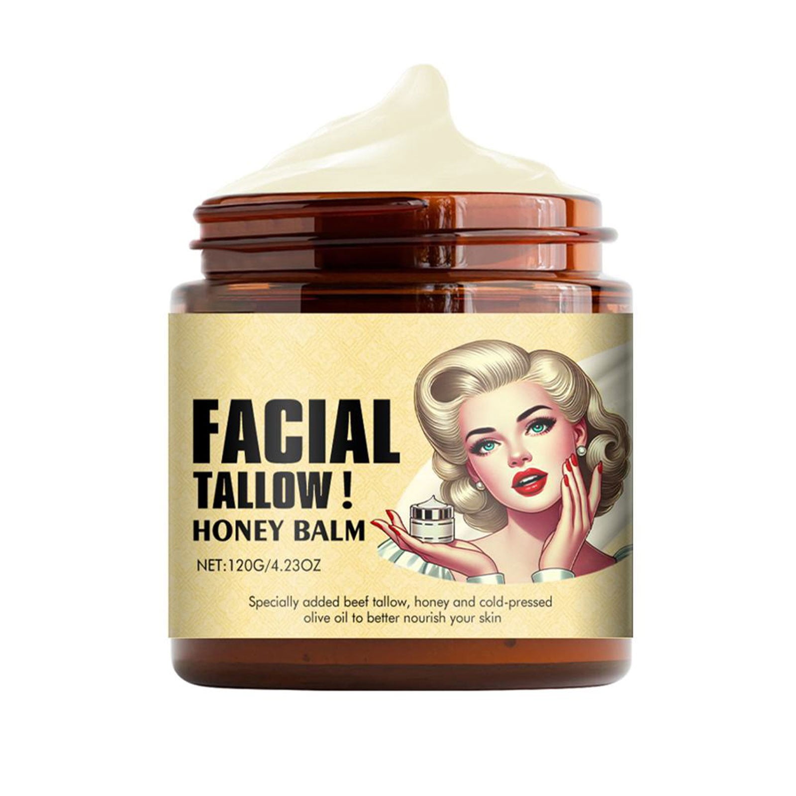 HiAZHWU Whipped Beef Tallow And Balm 4oz Unscented Fed Finished Face ...