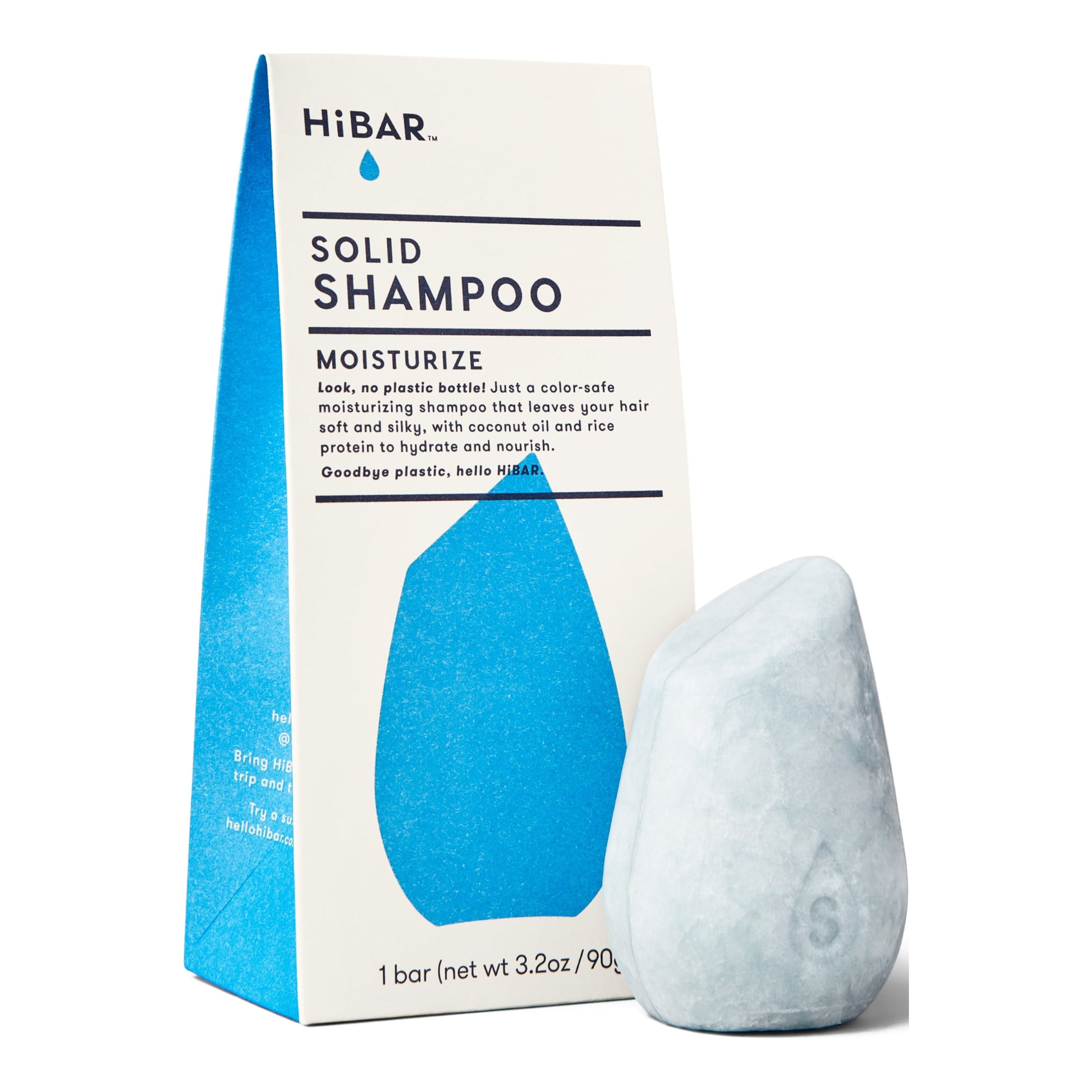HiBAR Moisturize Shampoo Bar (3.2oz) Suitable for All Hair Types