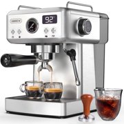 HiBREW 58mm Espresso Machine H10A, 20 Bar Coffee Maker with Milk Frother Steam Wand, Stainless Steel Coffee Machine for Home Use - rated 4.8 stars from 32 reviews
