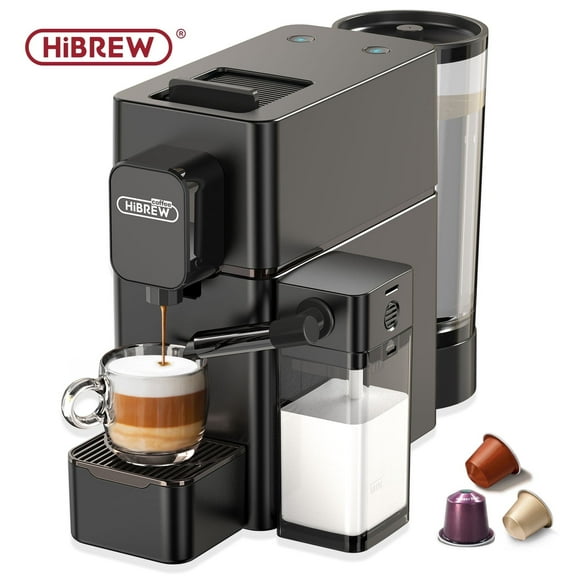 HiBREW H15 Capsule Espresso Machine, 20 Bar Coffee Maker with Milk Frother, Compatible with NS Pods