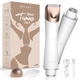 thumbnail image 1 of HiBig Detachable Head & Waterproof IPX7 Women's Epilator Kit for Bikini Area & Leg with Precision Trimmer Head, White, 1 of 9